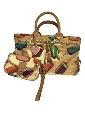 Dooney & Bourke Popsicle Tassel Tote Bag with Match Wristlet & Charm